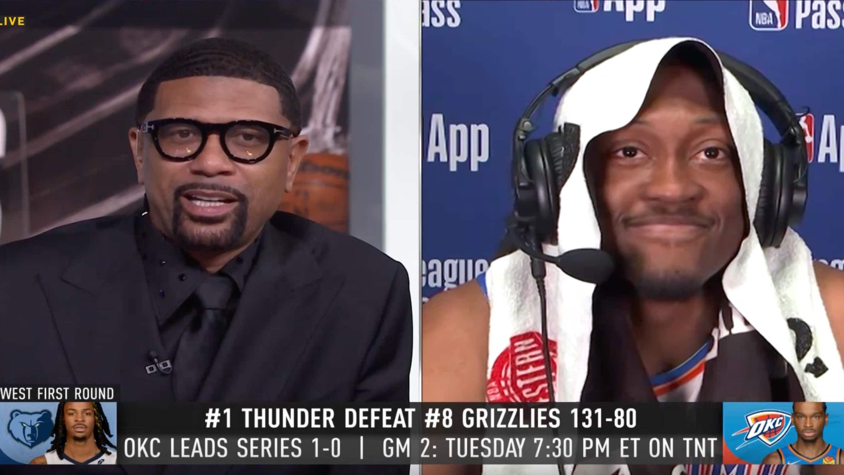 Arena Link: Jalen Williams on OKC's dominant Game 1 win